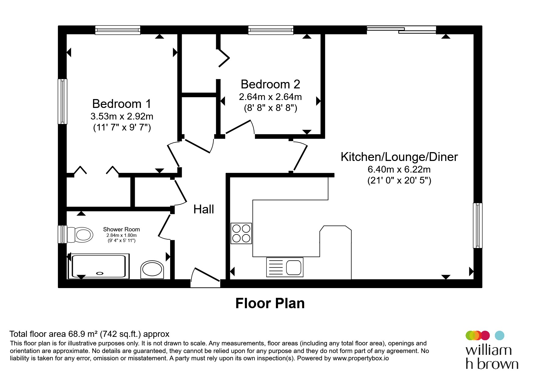 Flat 36, Redgate Heights, Kings Lynn Road, Hunstanton floorplan