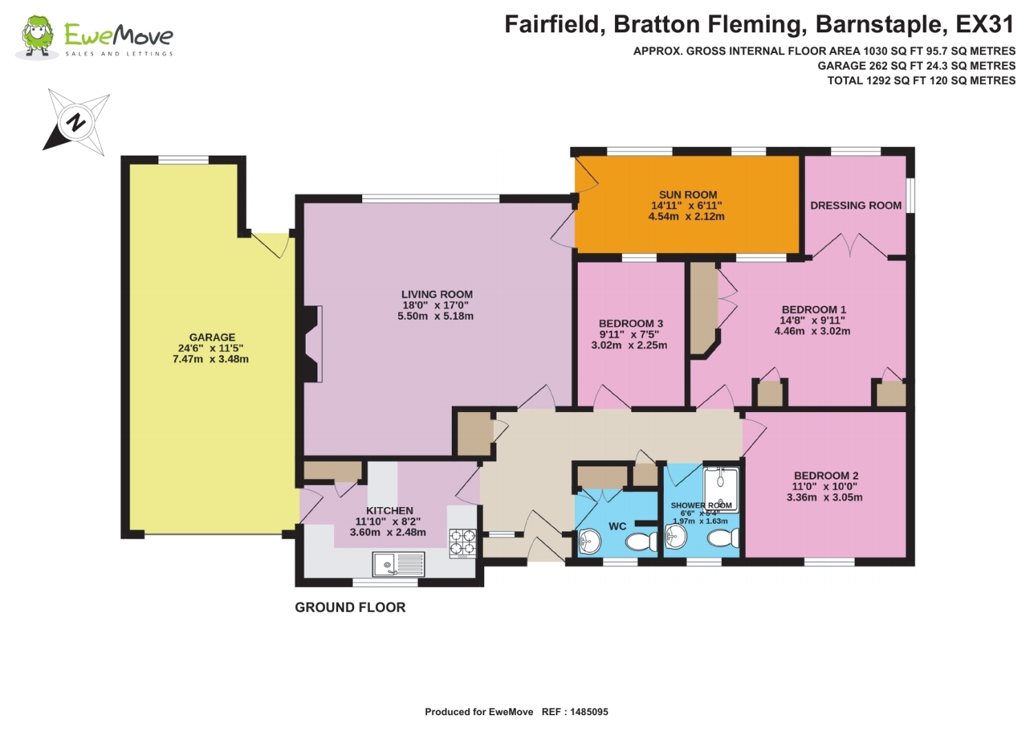 13, Fairfield, Barnstaple floorplan