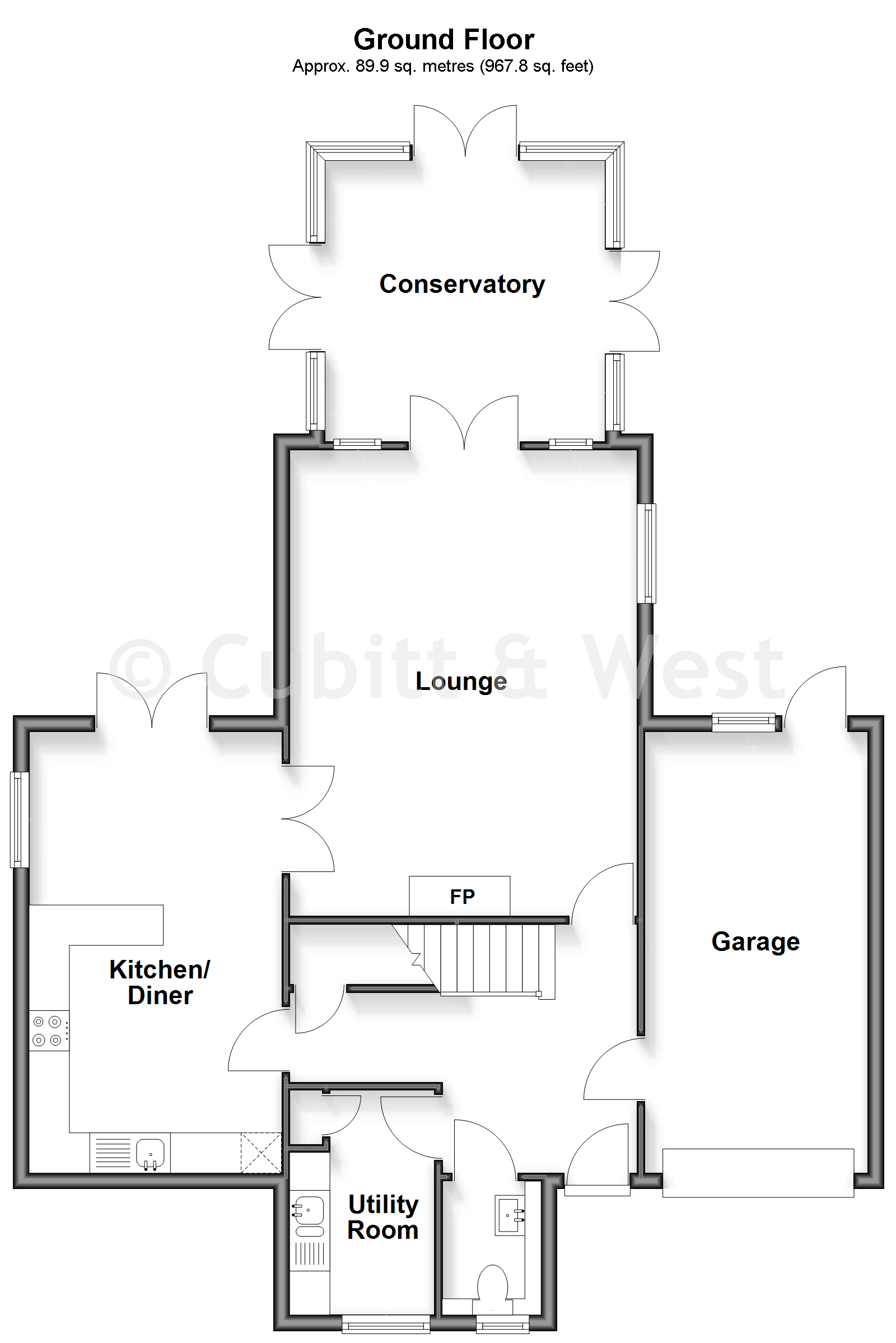 125, Redhill Road, Rowland's Castle floorplan
