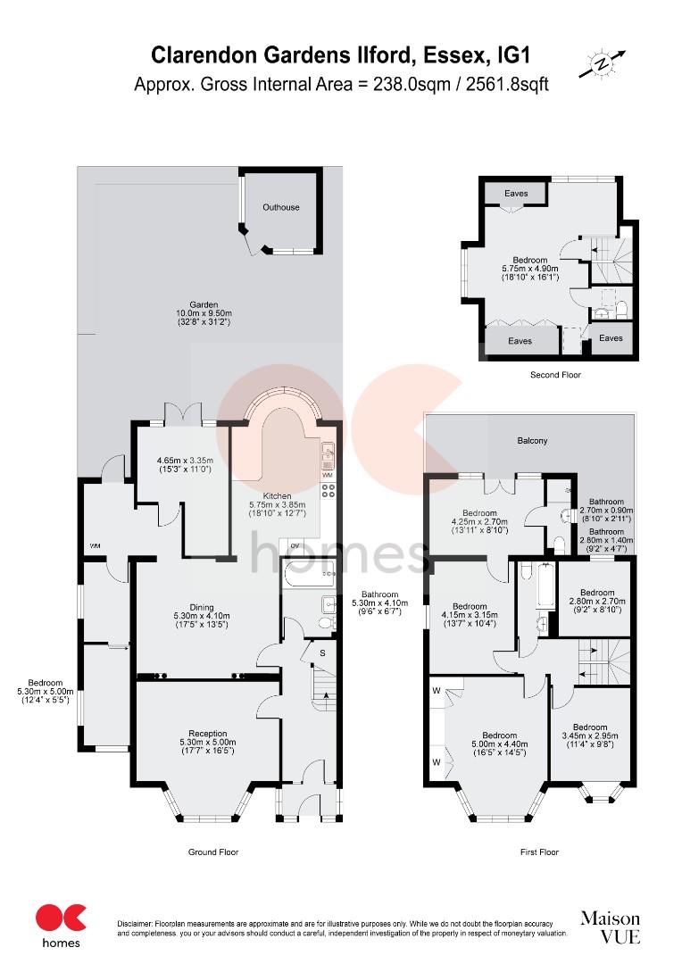 Clarendon Gardens, Cranbrook, Ilford IG1, 6 bedroom end terrace house