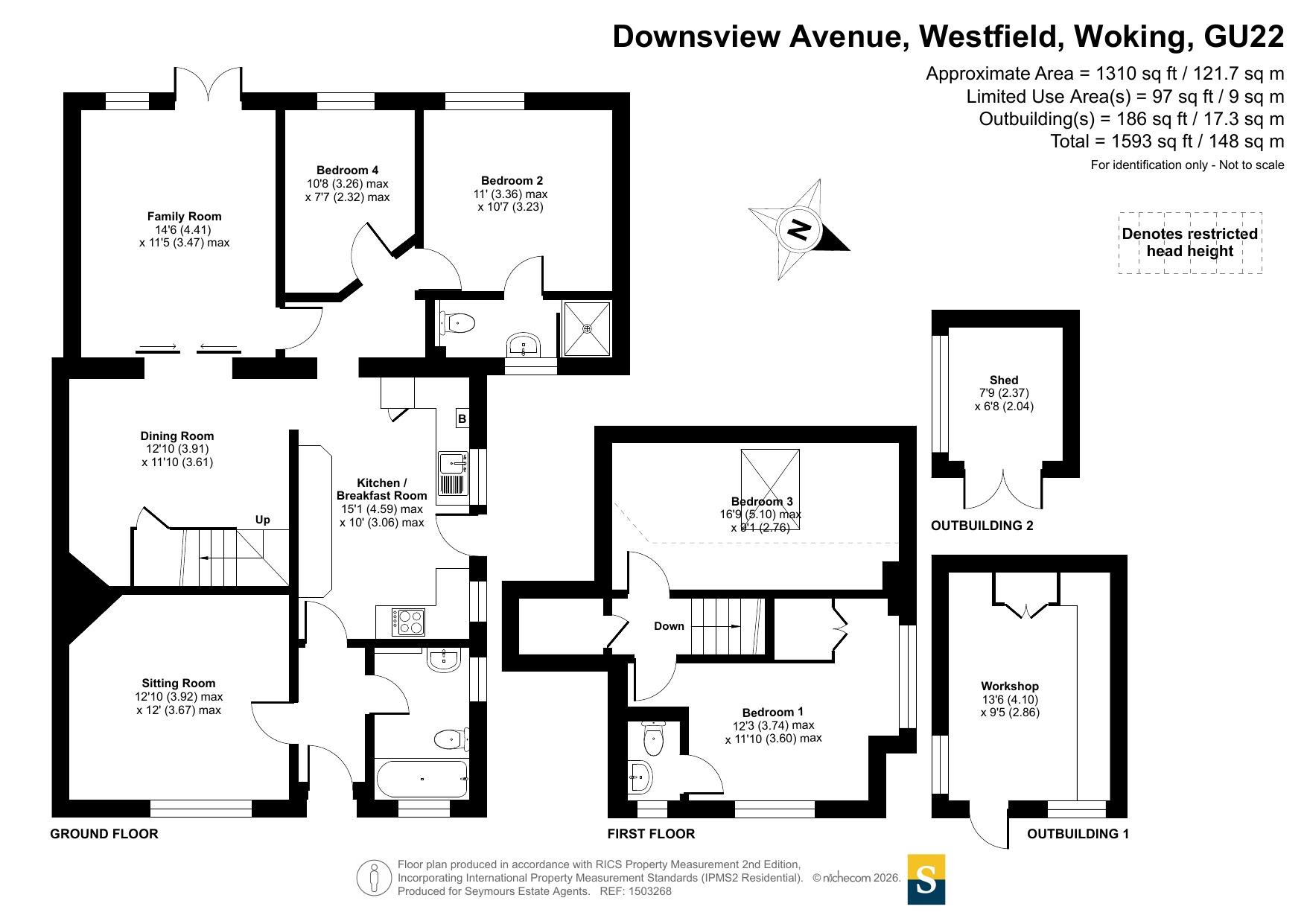 36, Downsview Avenue, Woking floorplan
