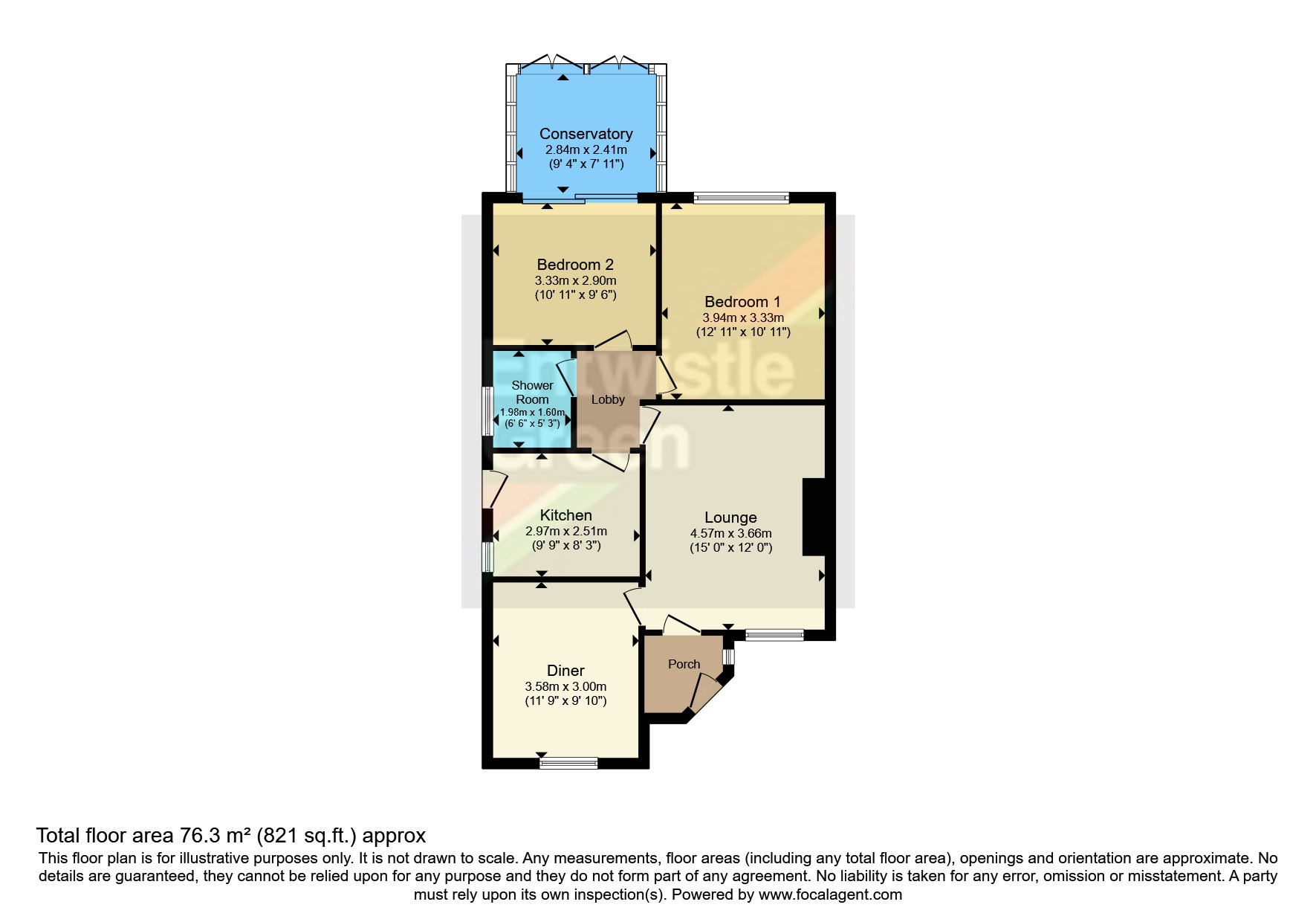 21, Barton Avenue, Poulton-le-Fylde floorplan