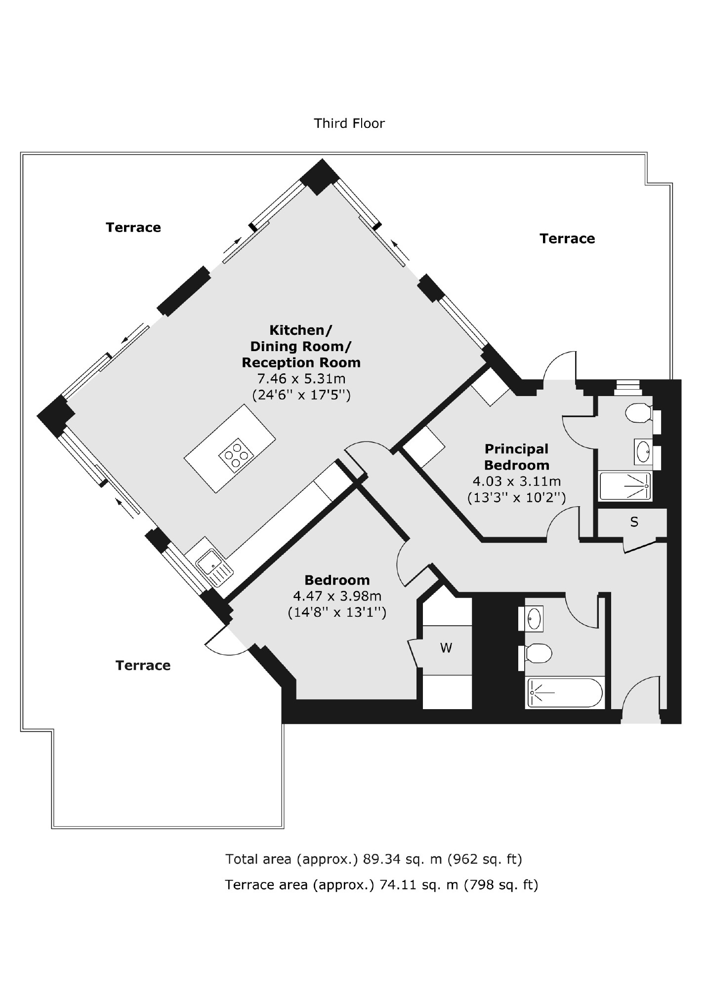 Apartment 4, 1, Pilgrimage Street, London floorplan