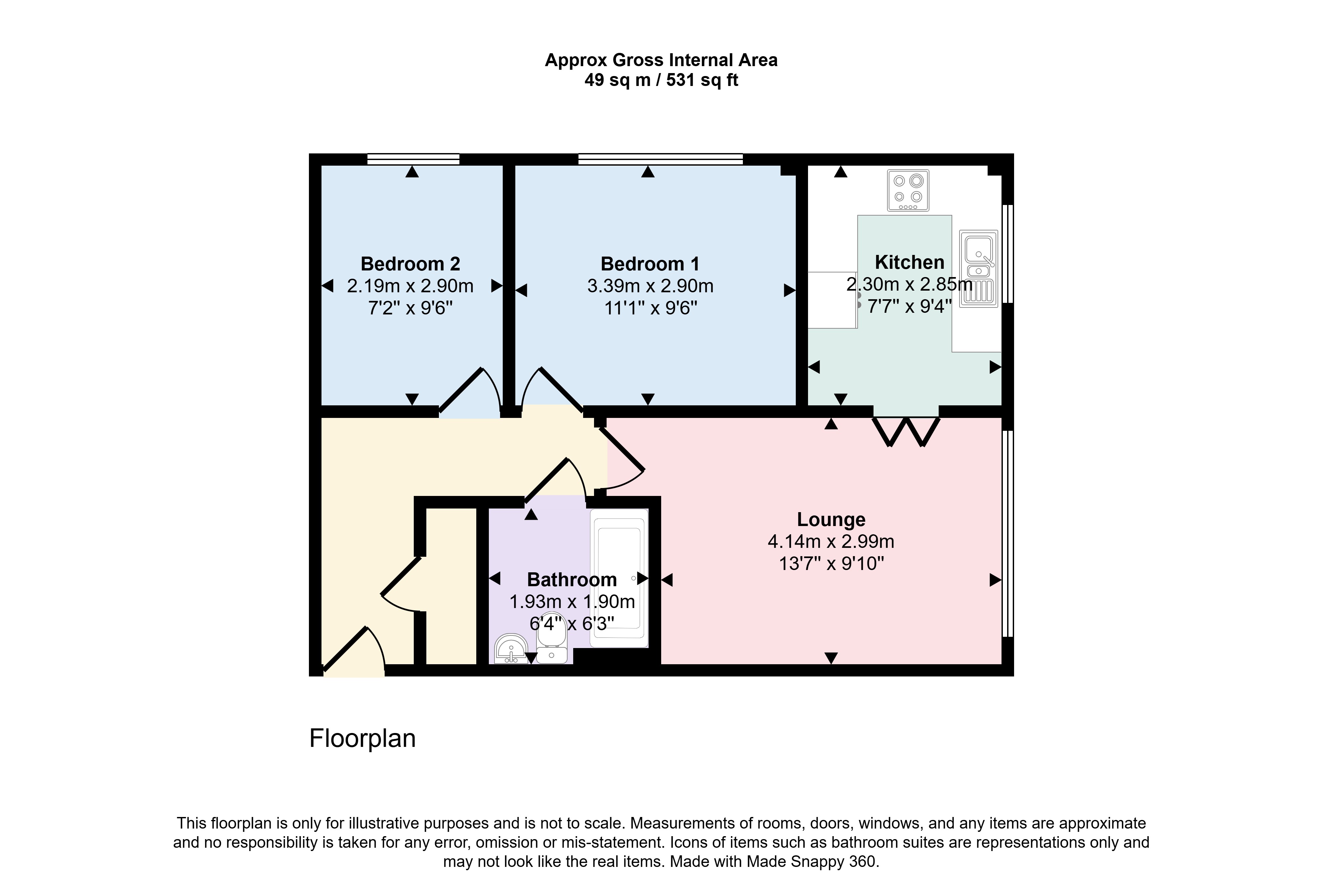15 Reynard Court,, Parkstone Road, Poole floorplan