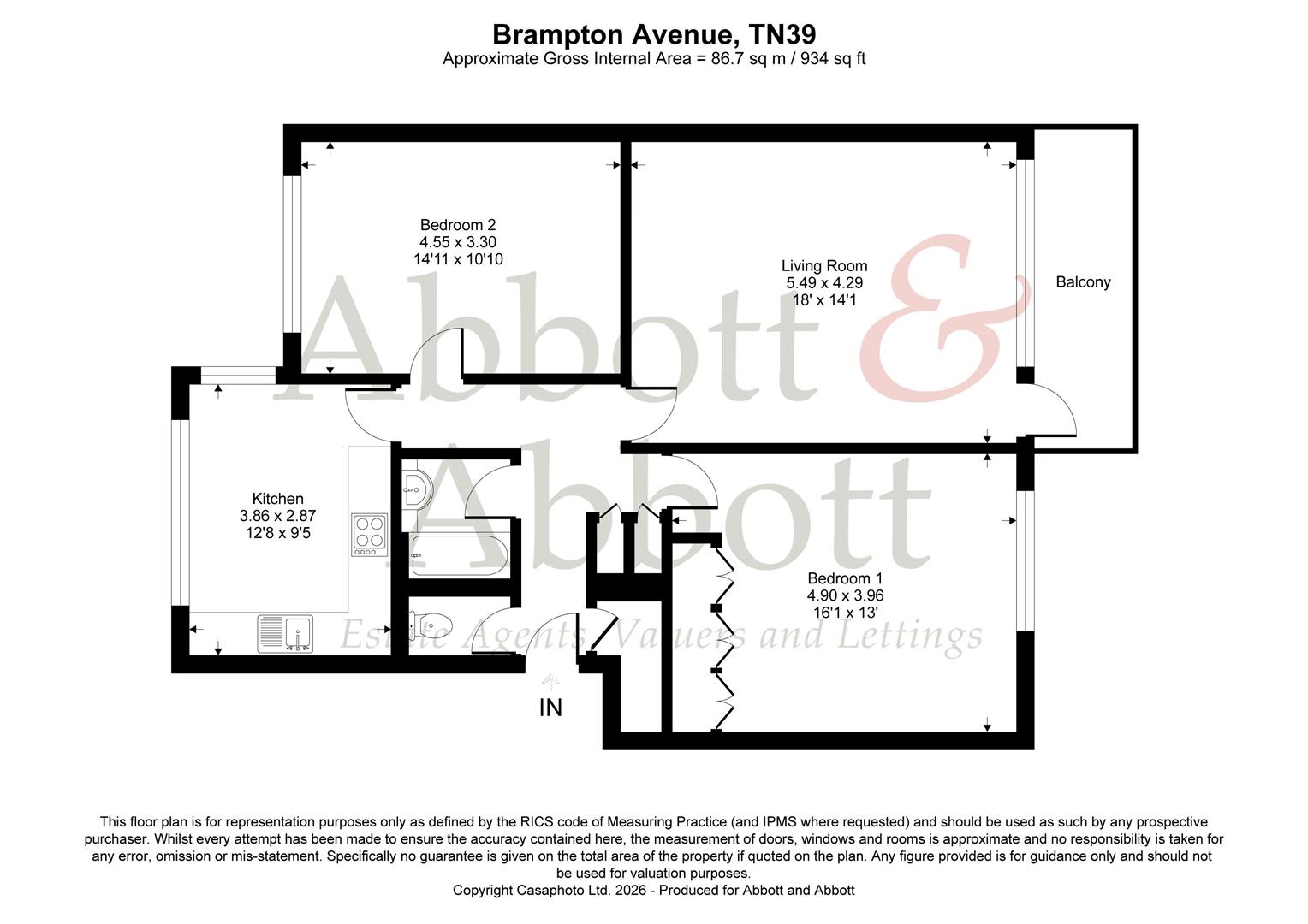 11 Brampton Court, Brampton Avenue, Bexhill-On-Sea floorplan
