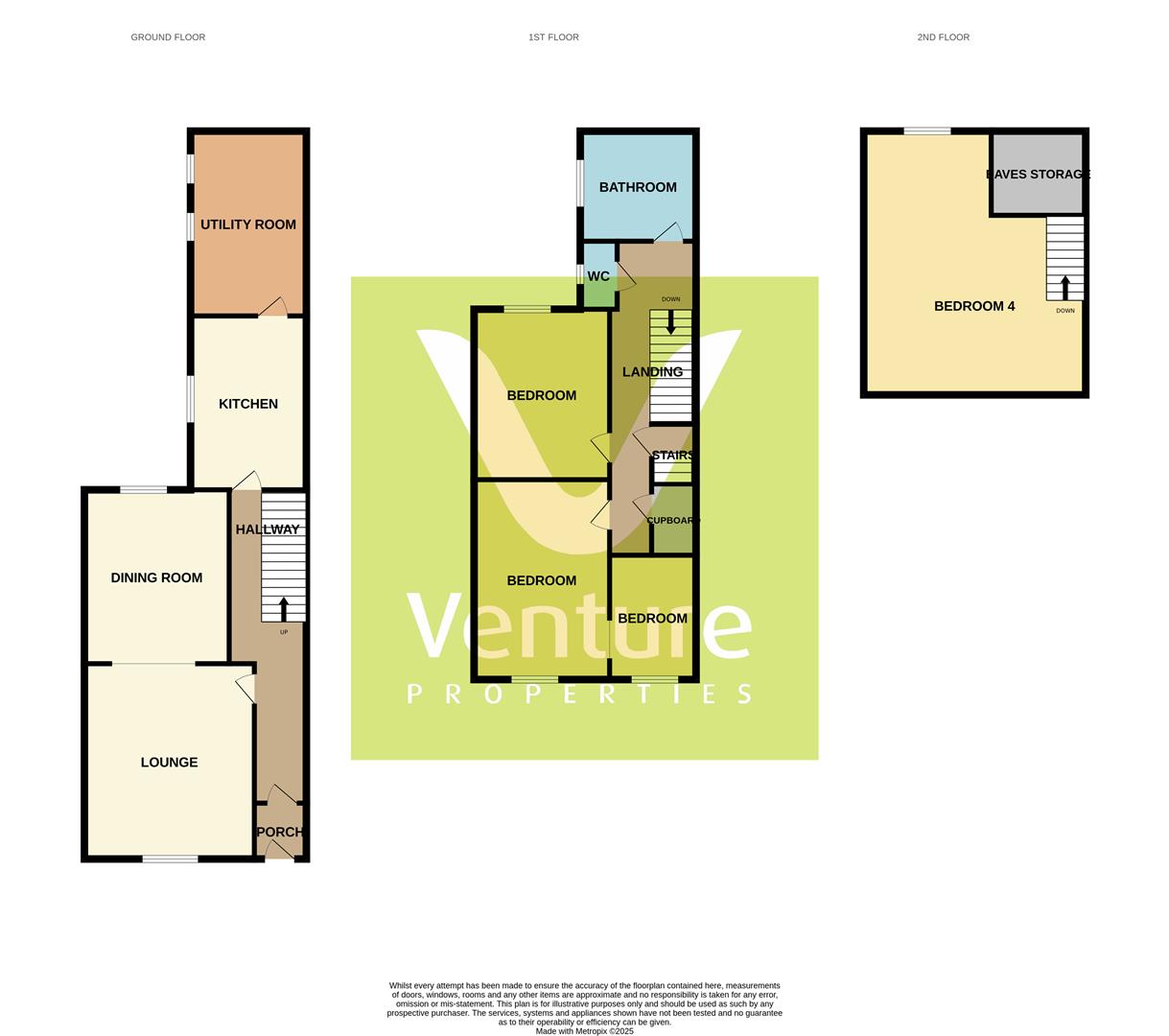 17, Watling Terrace, Willington floorplan