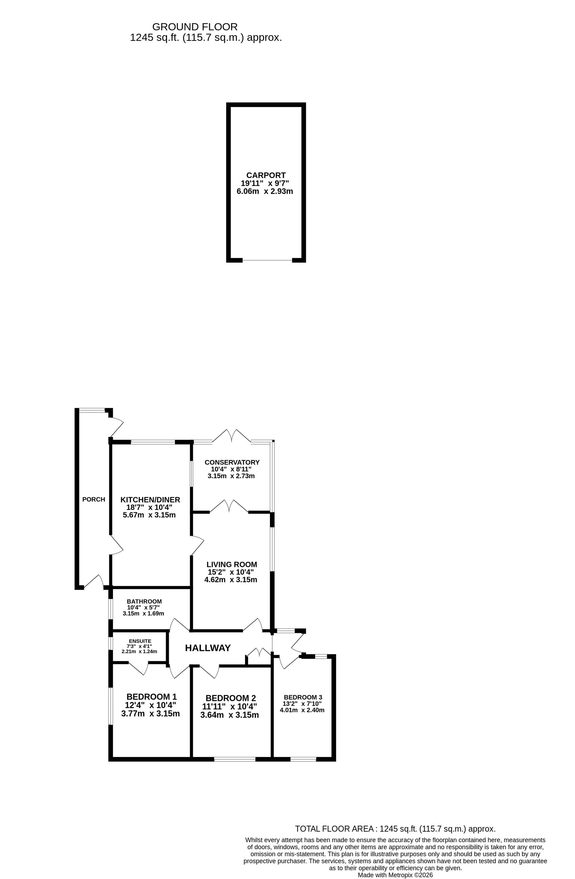 Meadow Way Great Hales Street, Market Drayton floorplan