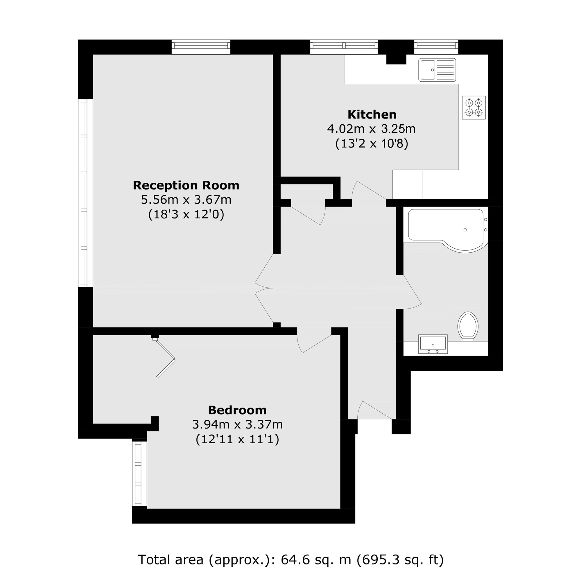 75, Treaty Street, London floorplan