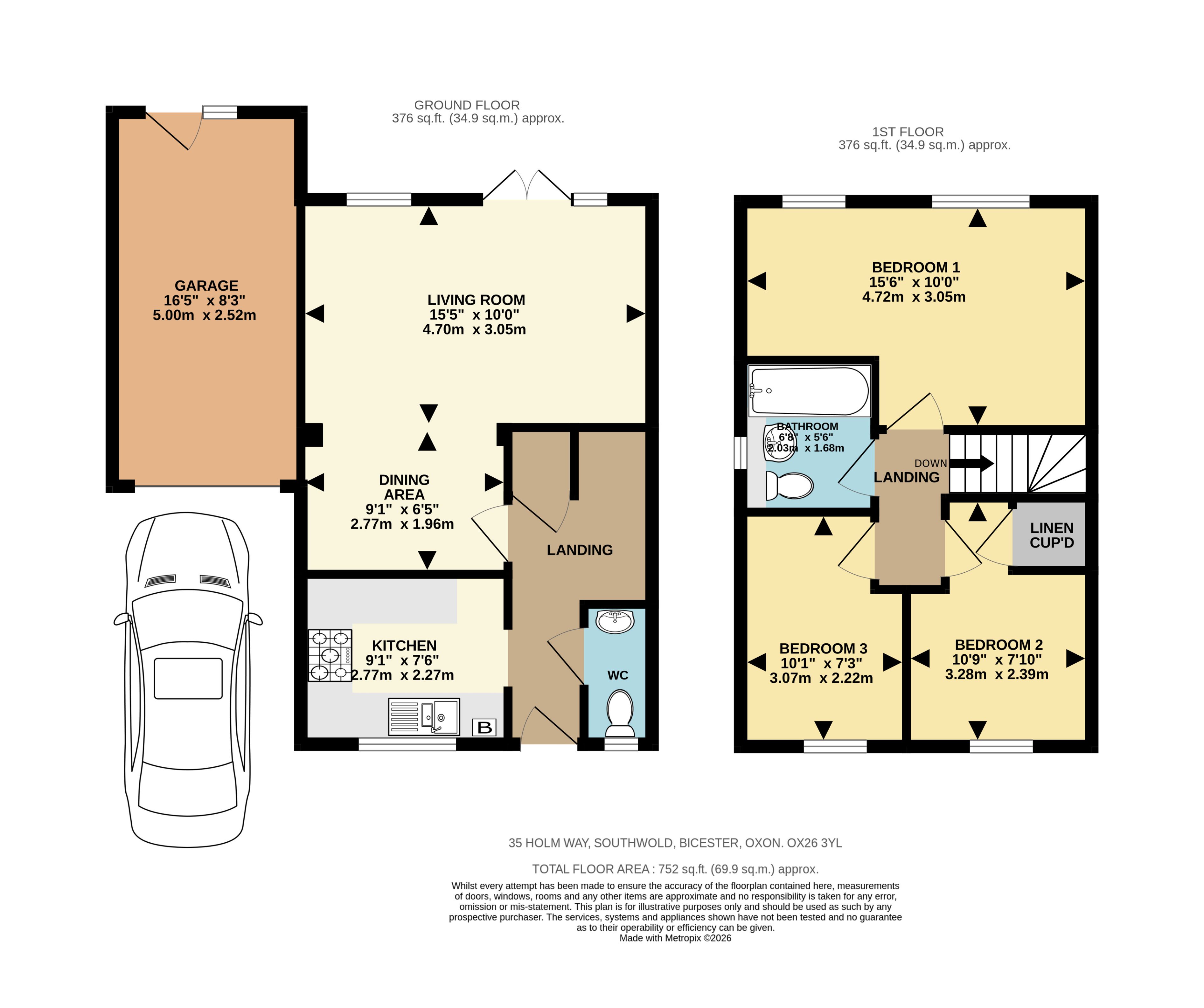 35, Holm Way, Bicester floorplan