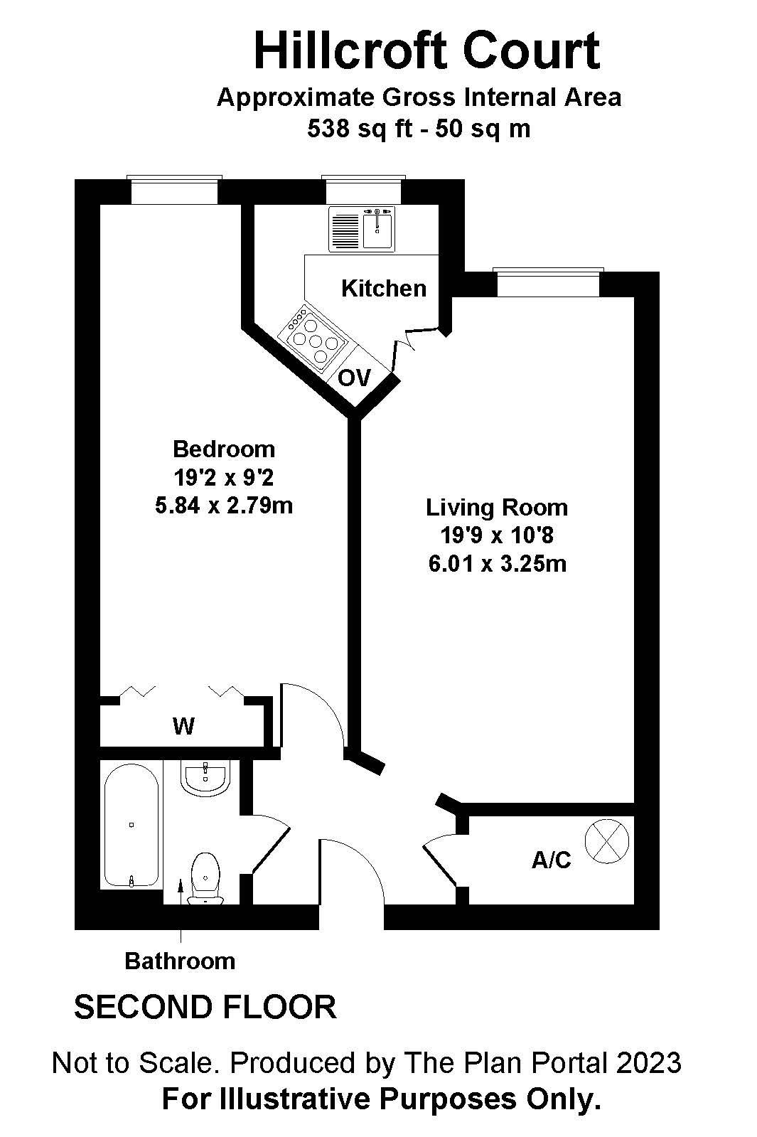 42 Hillcroft Court, Chaldon Road, Caterham floorplan