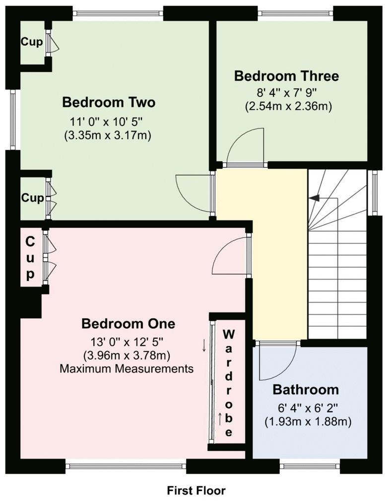 44, Richmond Rise, Fareham floorplan