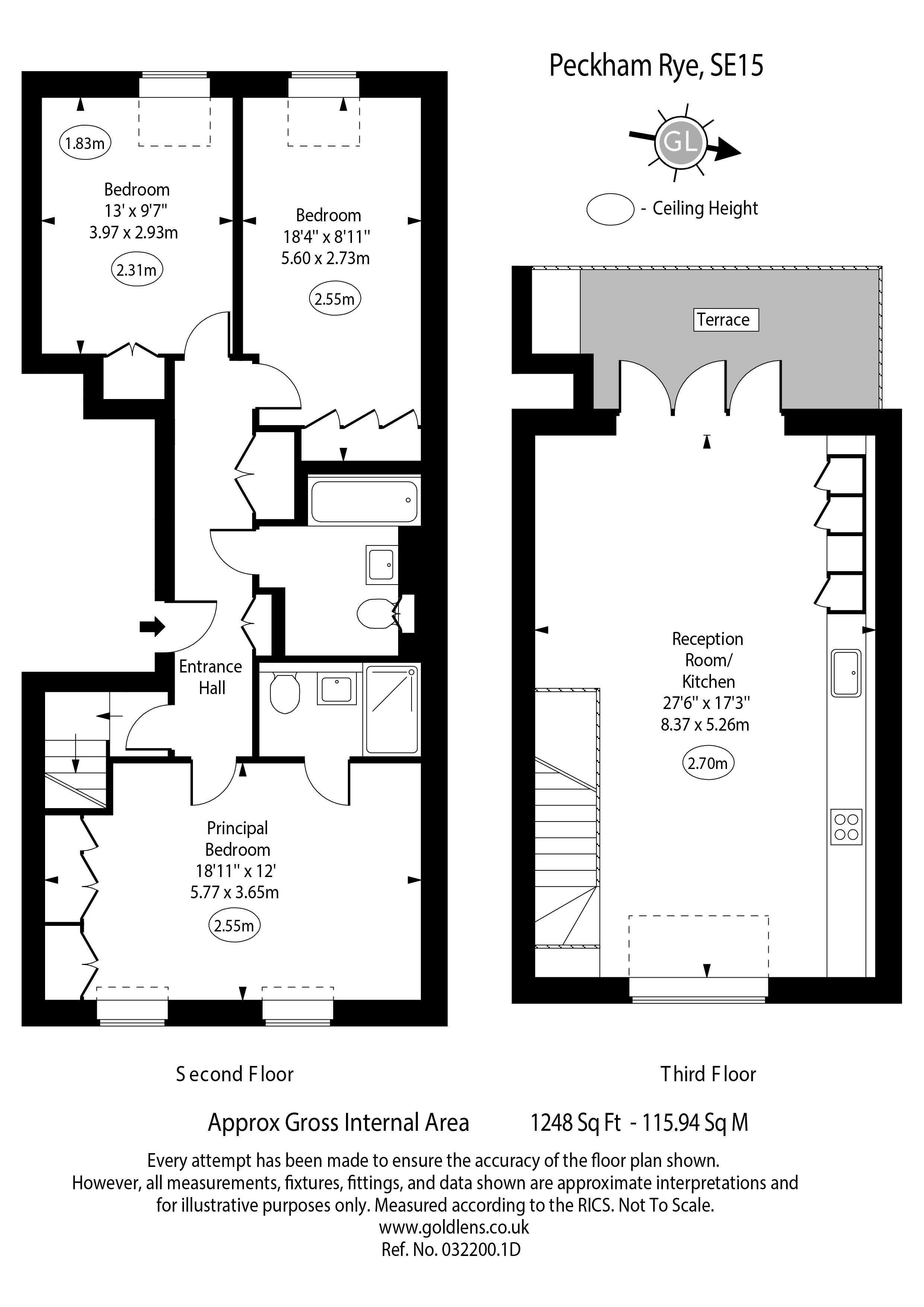 Flat 6, 114 Peckham Rye, London floorplan
