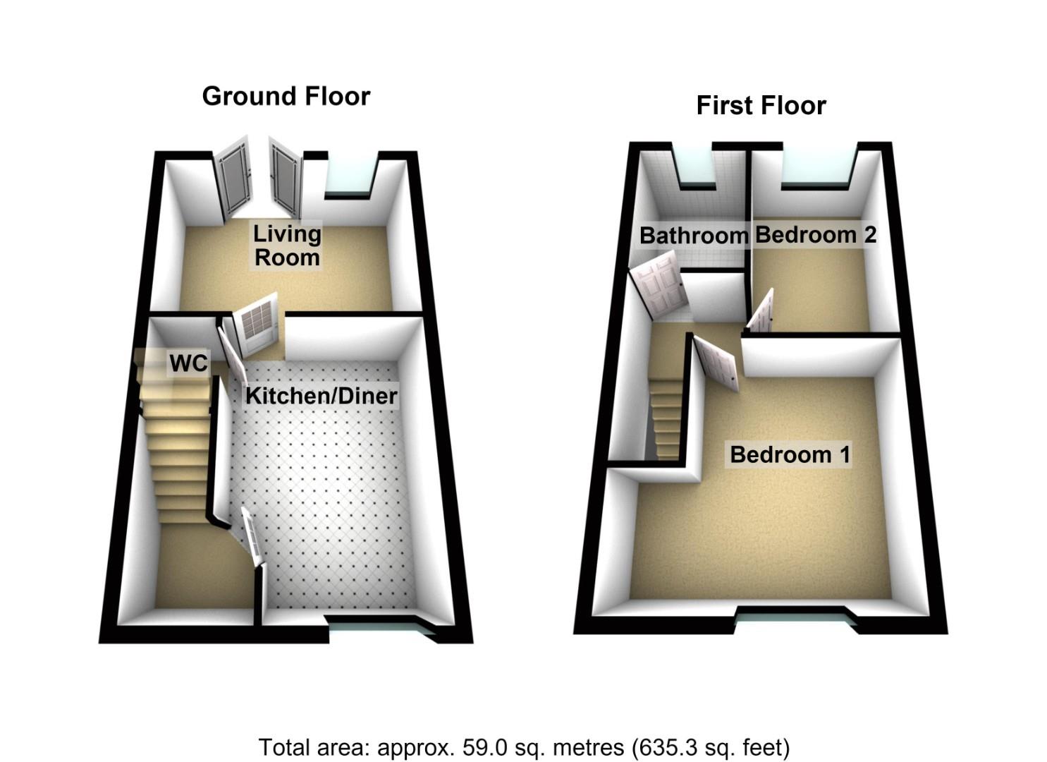 15, Warren Close, Morpeth floorplan