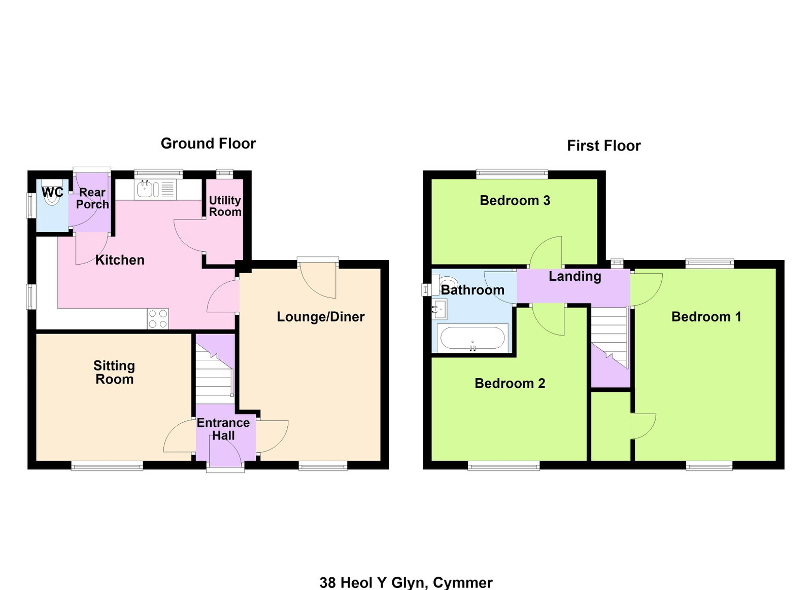 38, Heol Y Glyn, Cymmer floorplan