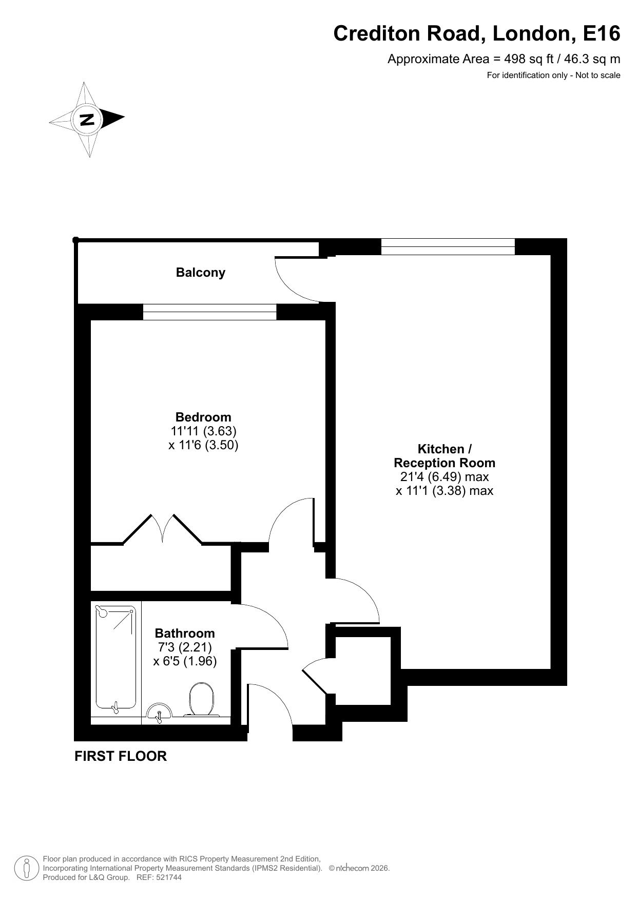 Crediton Rd, London floorplan