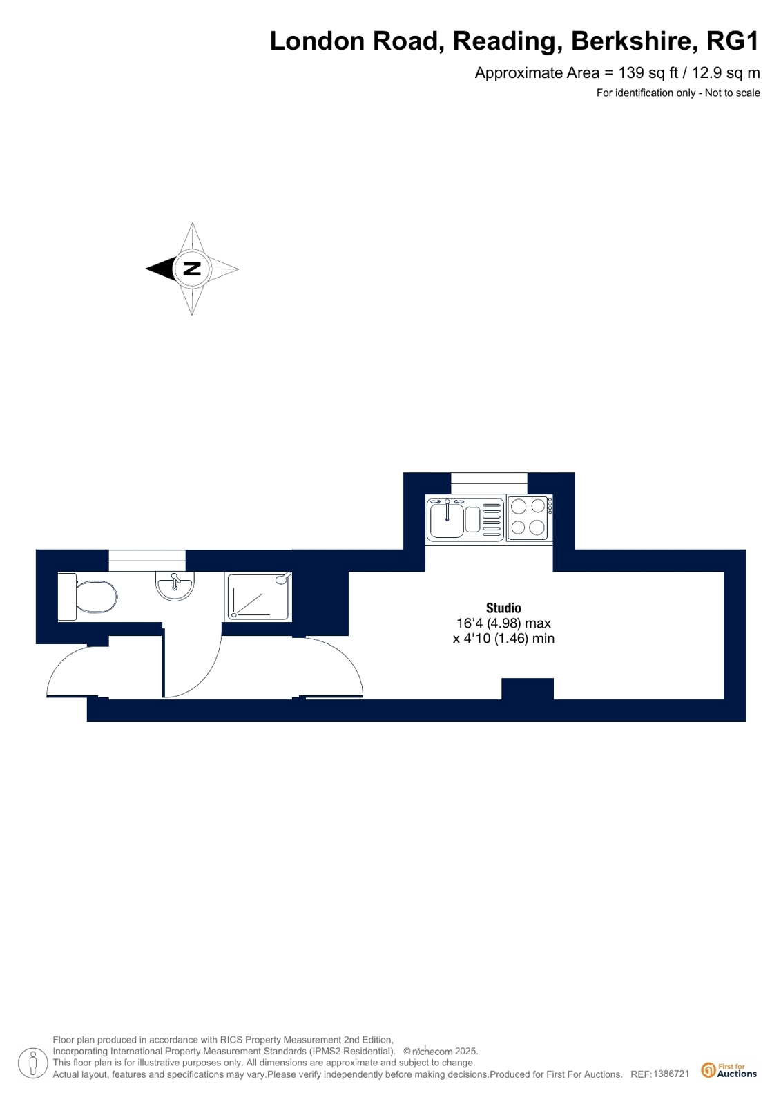 Flat 12A Foley Hall, 58-60, London Road, Berkshire floorplan
