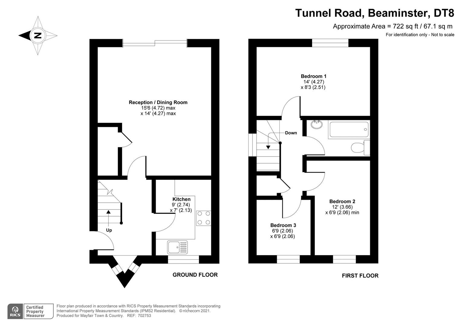 22, Tunnel Road, Beaminster floorplan