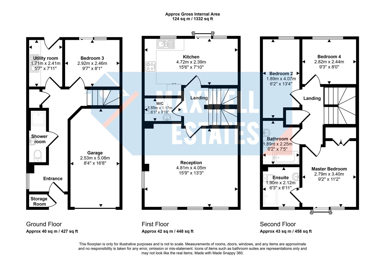 17, Cameron Crescent, Edgware floorplan