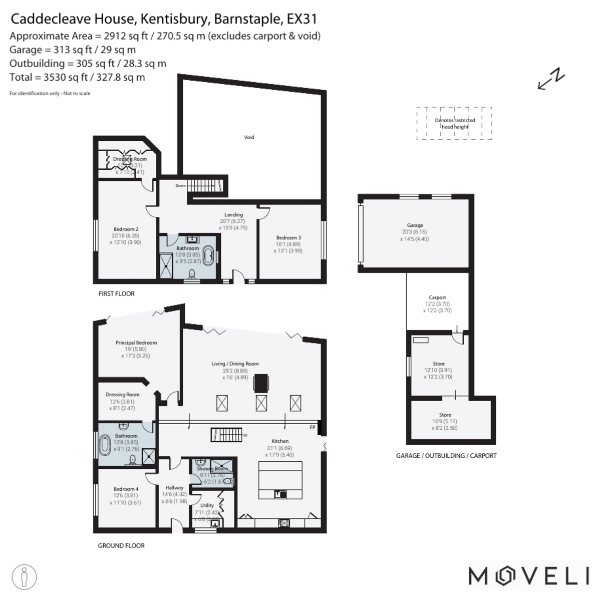 Caddecleave House, Kentisbury, North Devon floorplan