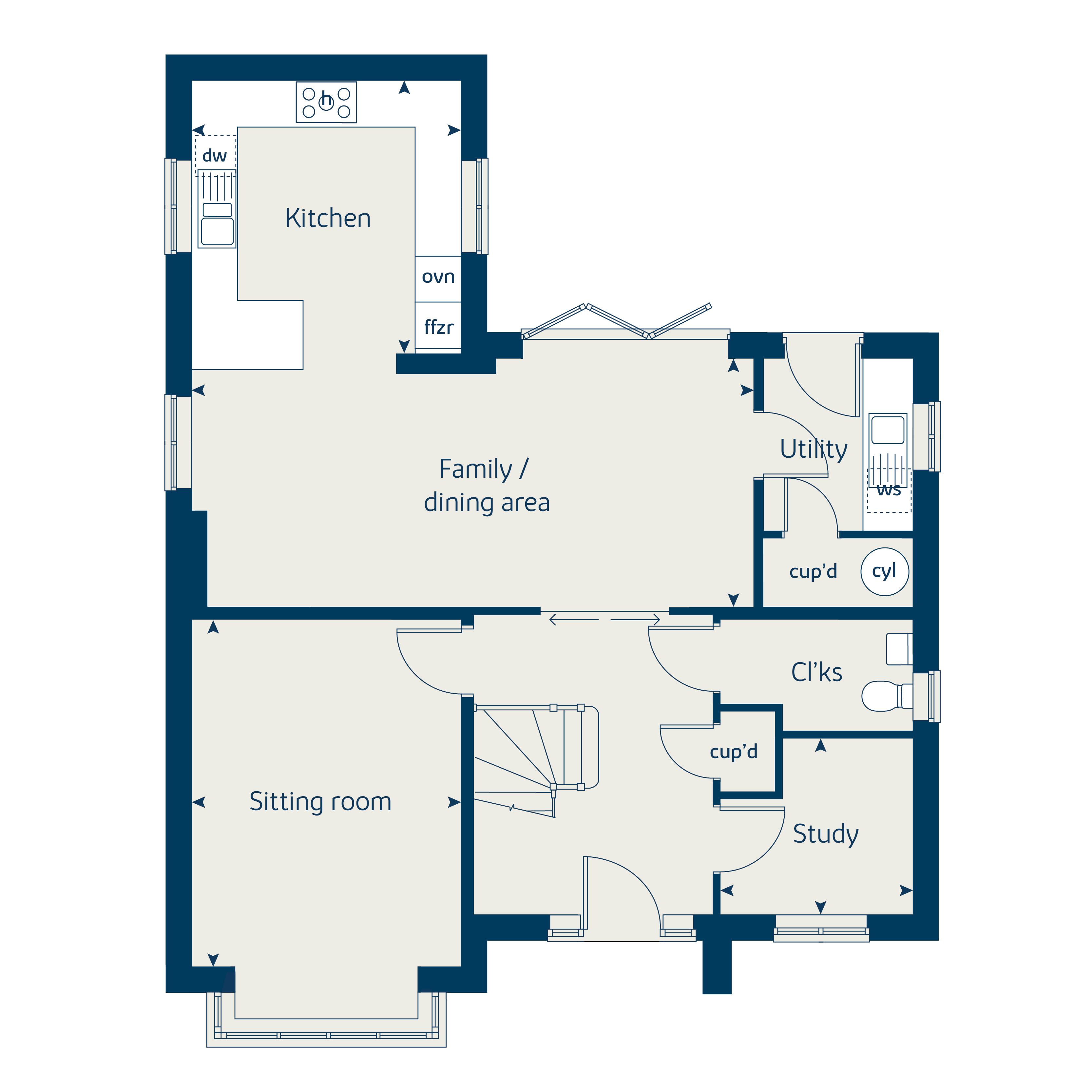 555, Blaine Way, Overstone floorplan