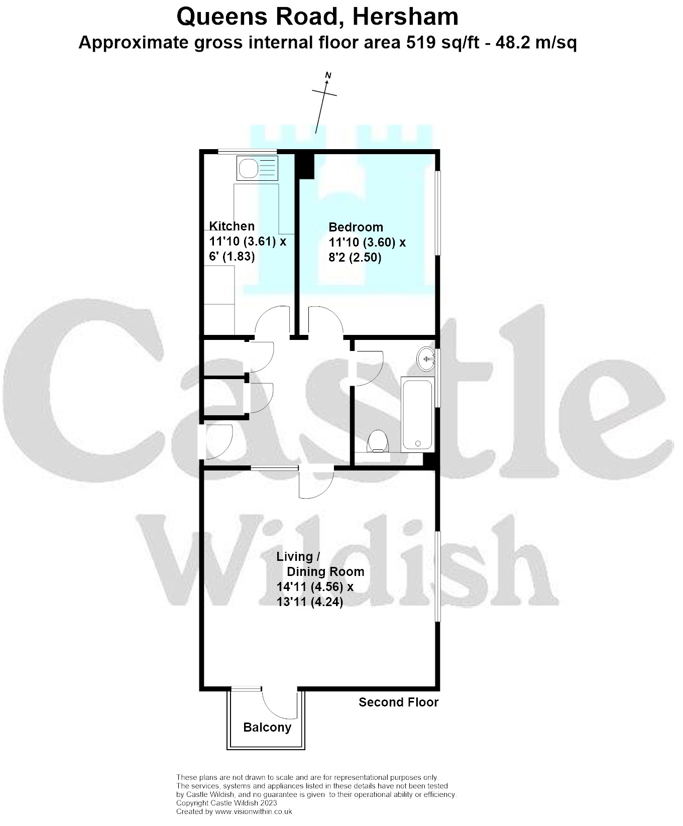 17 Surrey Lodge, Queens Road, Hersham Village floorplan