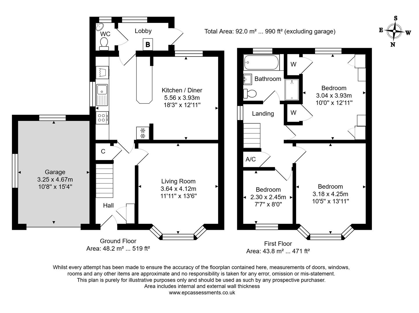 44, Croft Road, Bath floorplan
