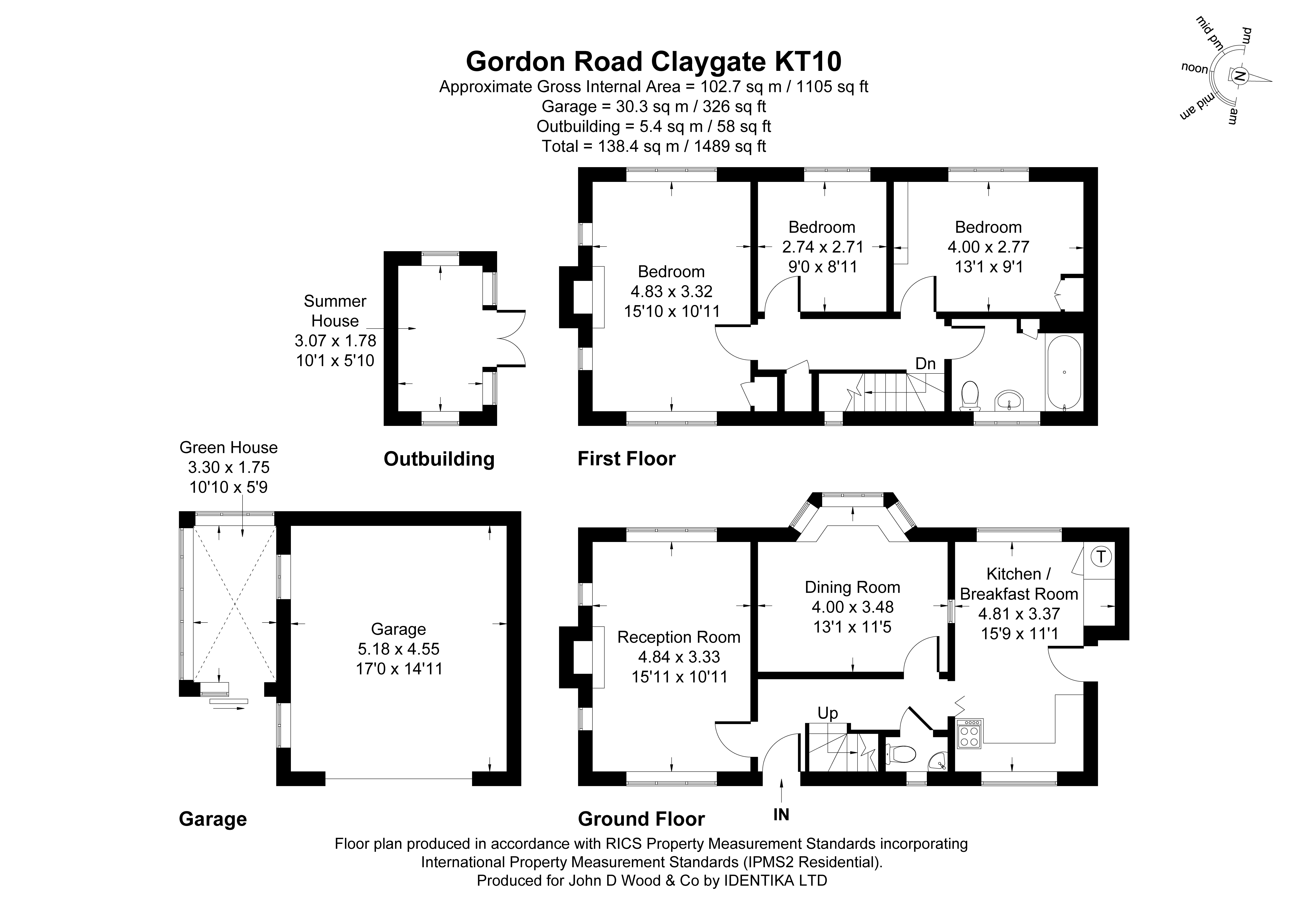 14, Gordon Road, Esher floorplan