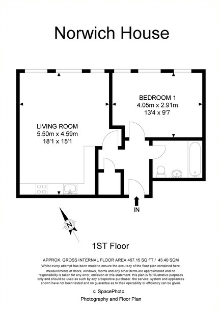 1 Bedrooms Flat for sale in Norwich House, Streatham High Street, London SW16