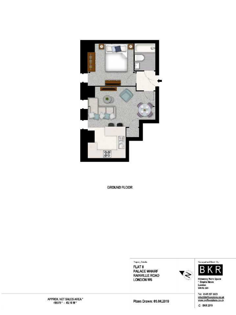 Palace Wharf,8, Rainville Road, London floorplan