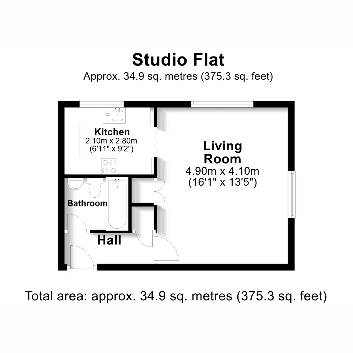 35, Fairbairn Close, Purley floorplan
