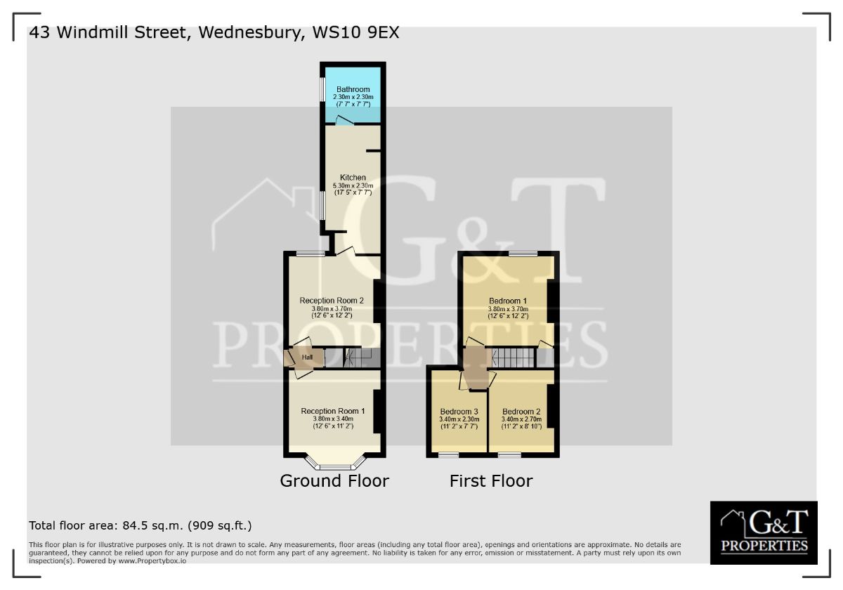 43 Windmill Street, Wednesbury floorplan