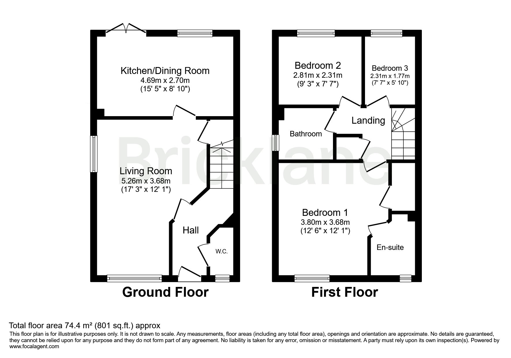 51, Garland Road, CORBY floorplan