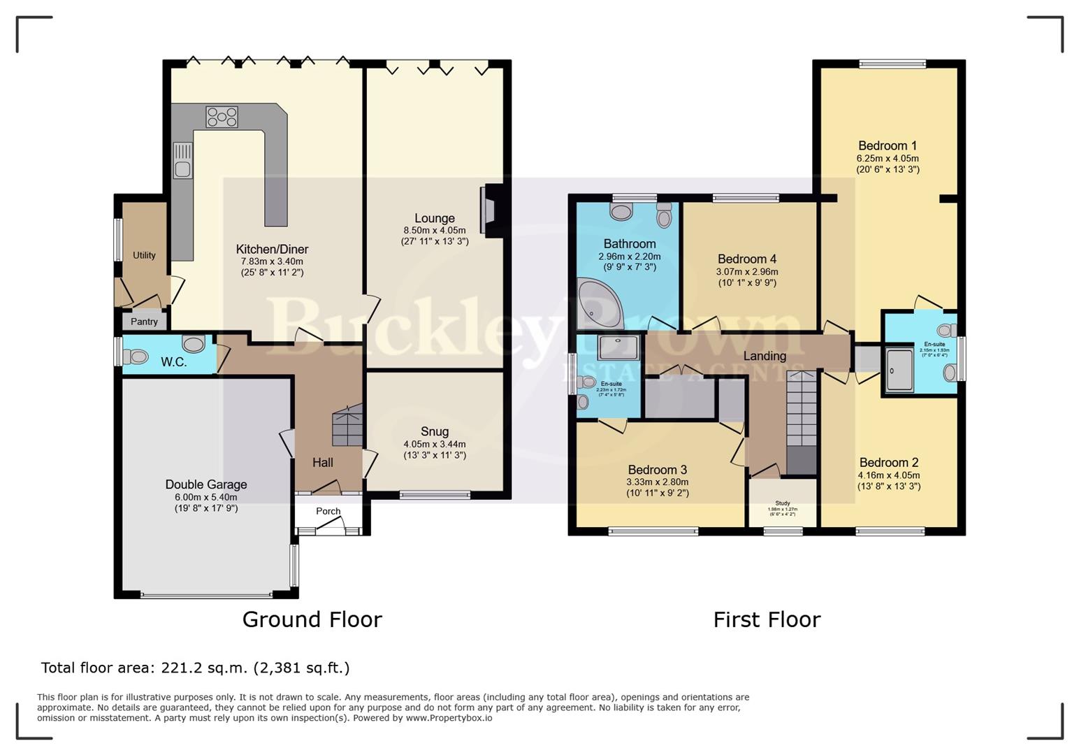 2, Bourne Mill Close, Chesterfield floorplan