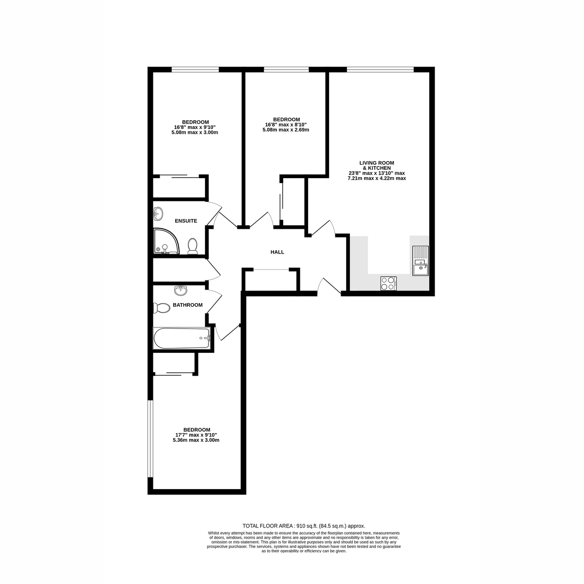 7 Portland Heights, Dean Street, Bristol floorplan