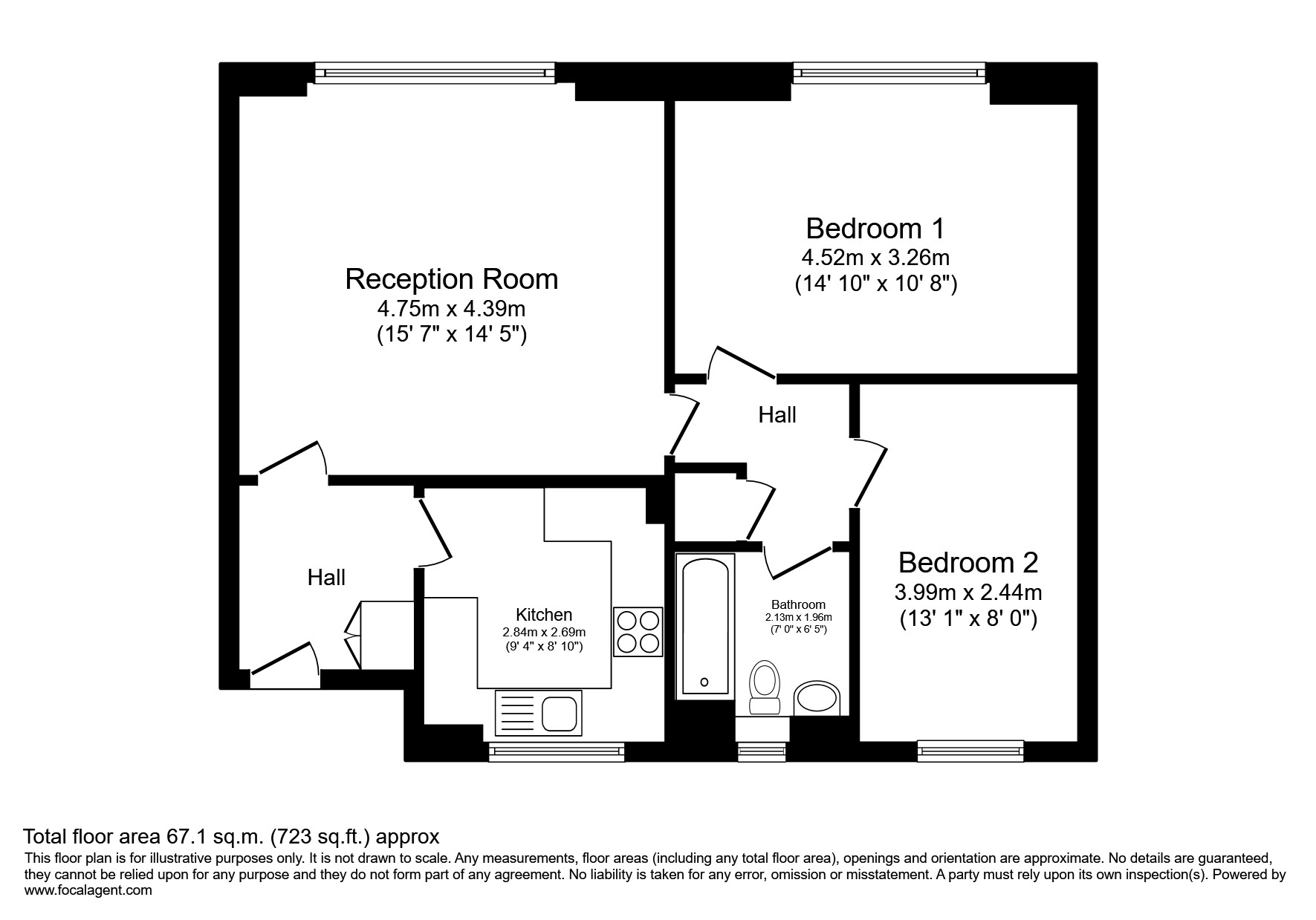 7 Westergate 20, Corfton Road, London floorplan