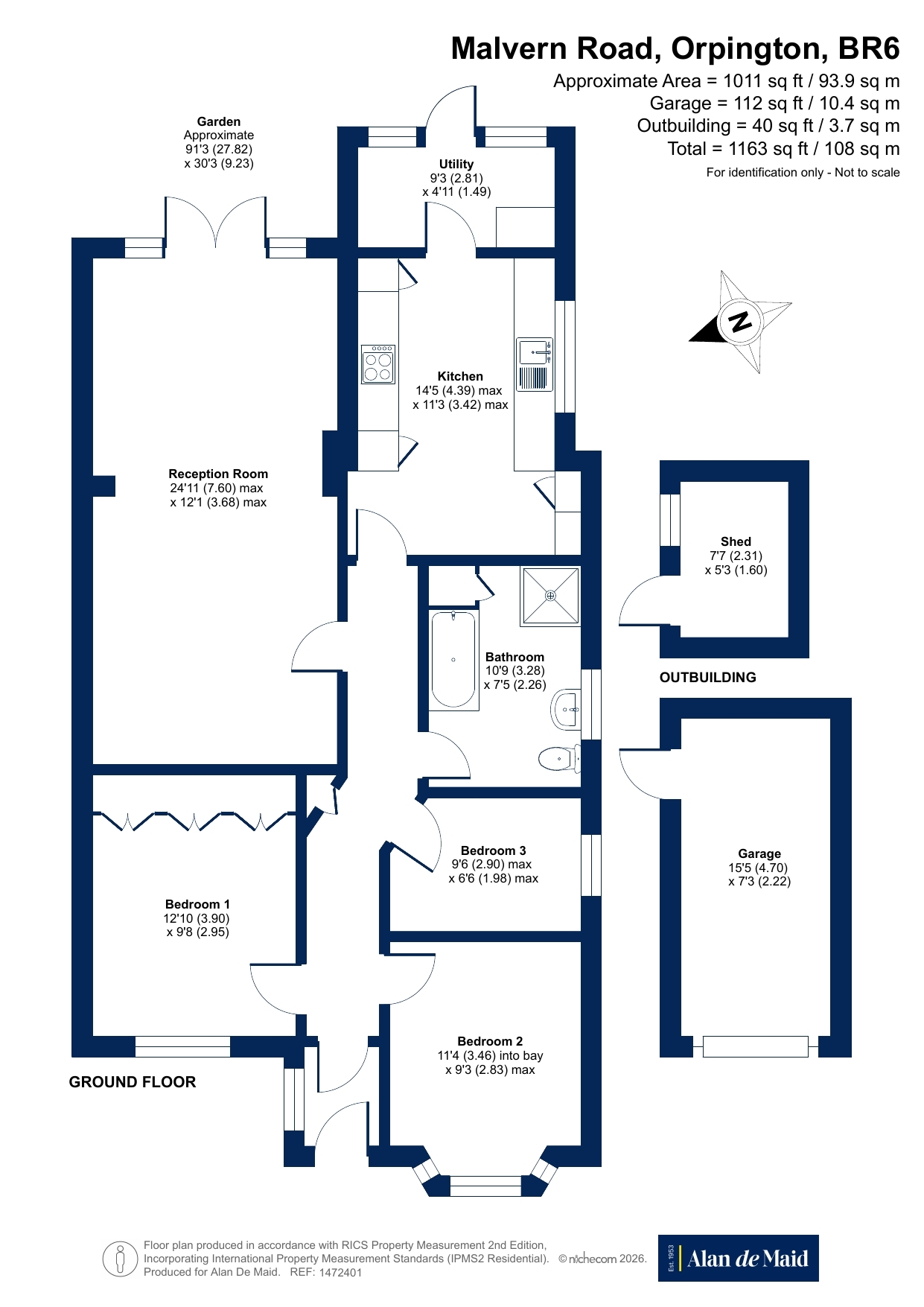 41, Malvern Road, Kent floorplan