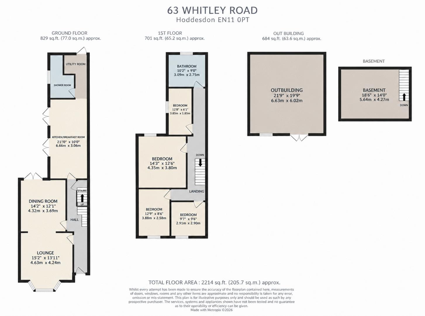 Whitley Road, Hoddesdon floorplan