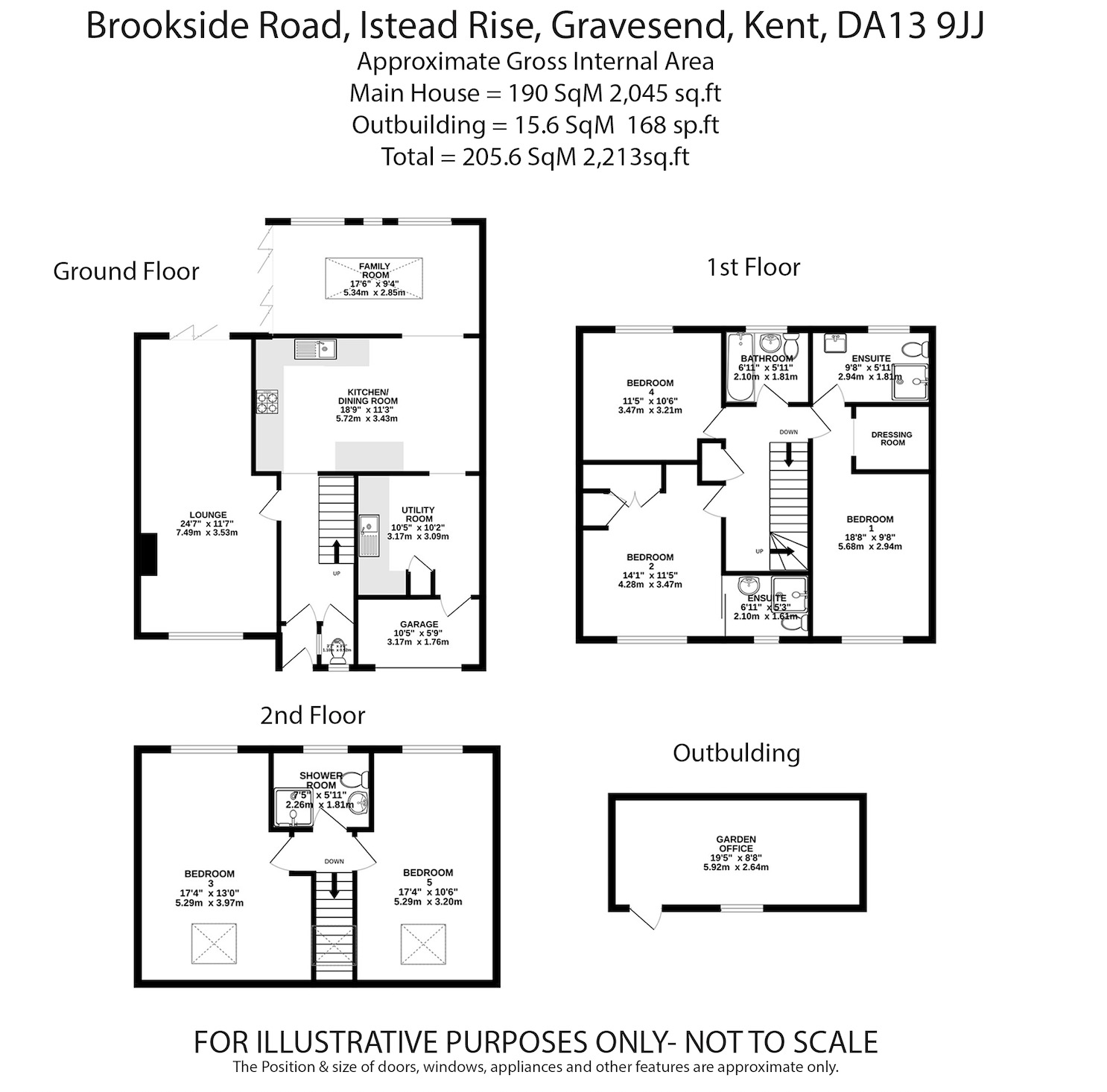 44 Brookside Road, Istead Rise, Kent floorplan