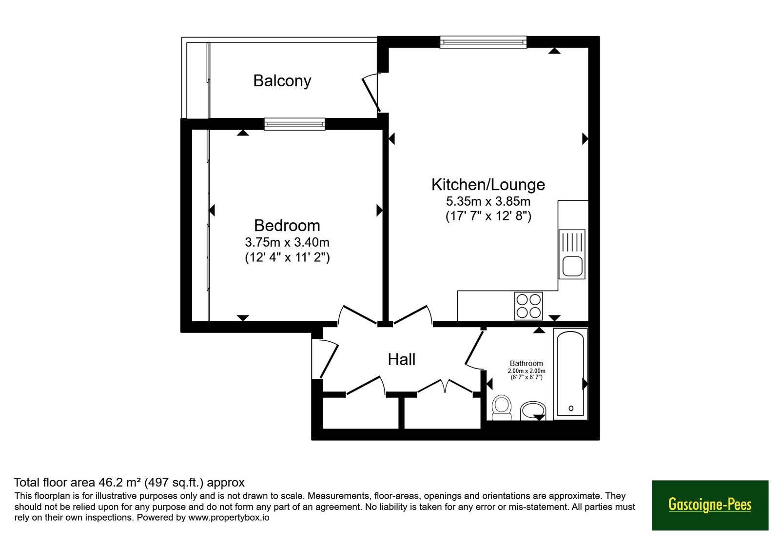 Flat 18, Montague House, 12, Spey Road, Reading floorplan