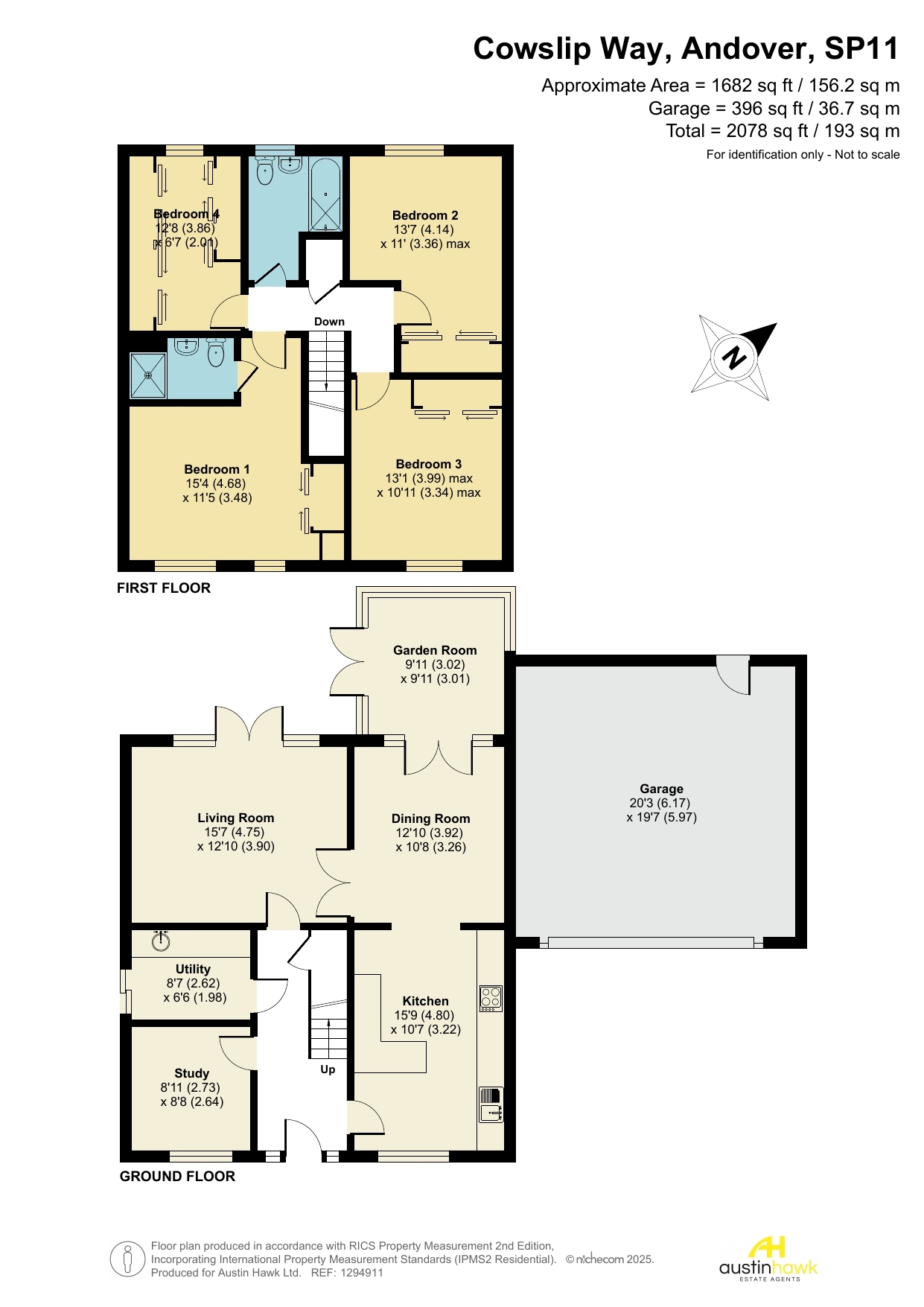 26 Cowslip Way, Andover floorplan