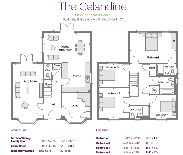 4 Bedrooms Detached house for sale in The Celandine, Popeswood Grange, London, Binfield, Berkshire RG12