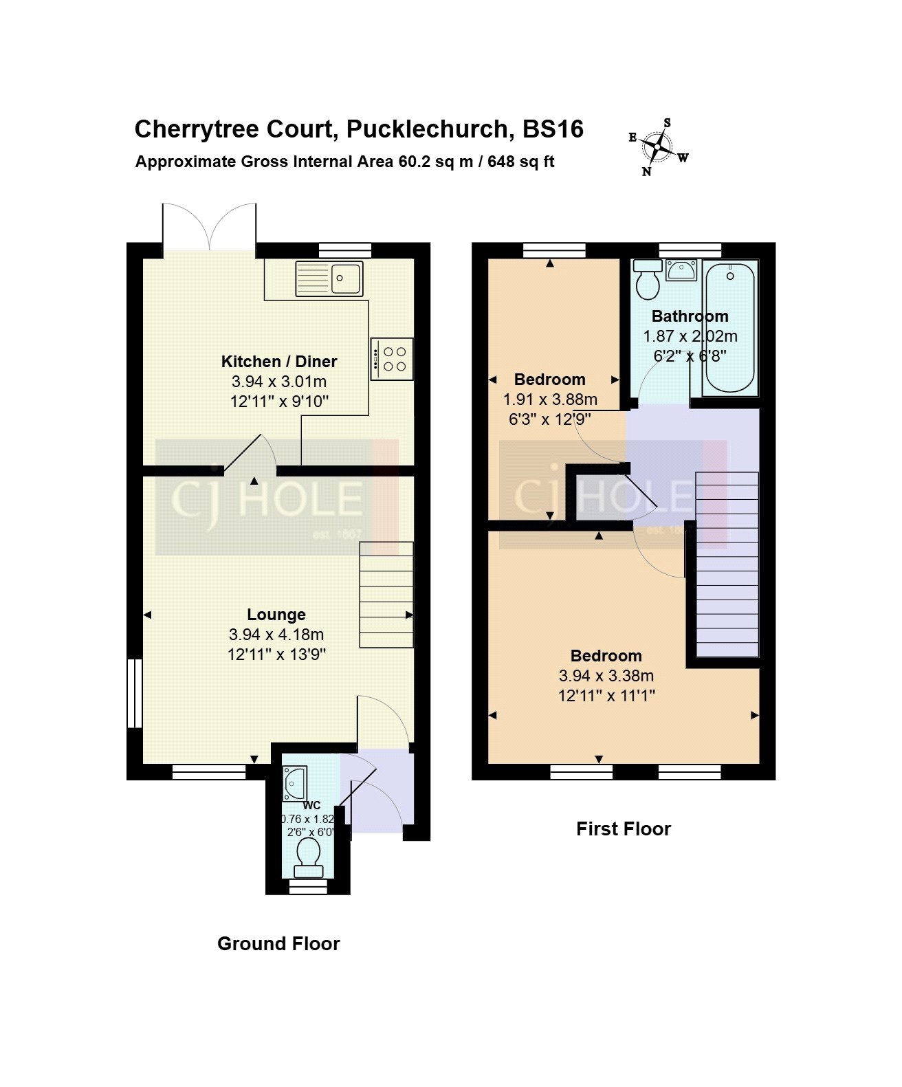 15, Cherrytree Court, Bristol floorplan