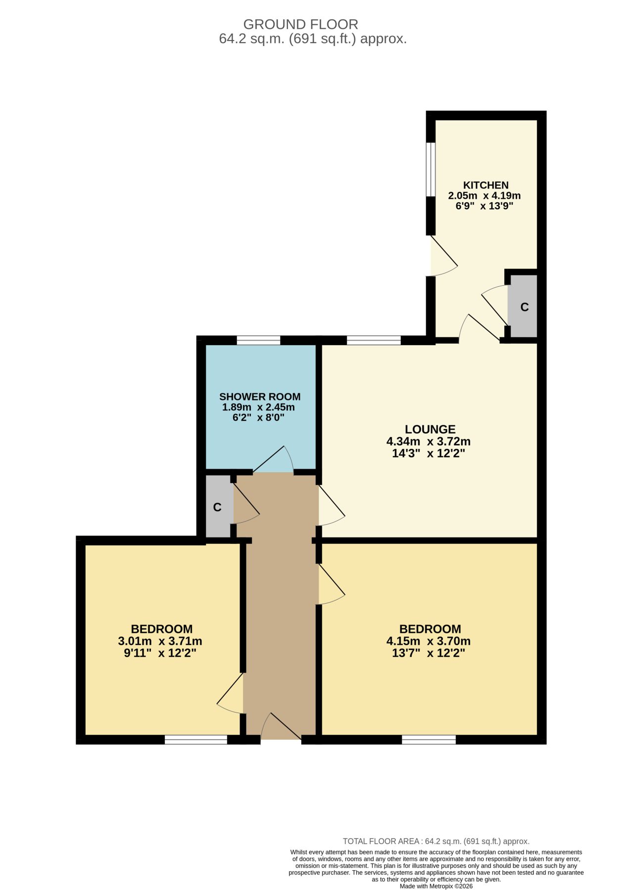 9, Gladstone Place, Kirkcudbright floorplan