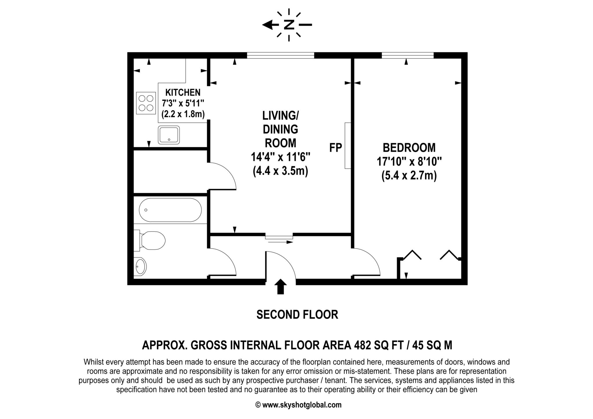 Flat 29 Winterbourne Court, Tebbit Close, Bracknell floorplan