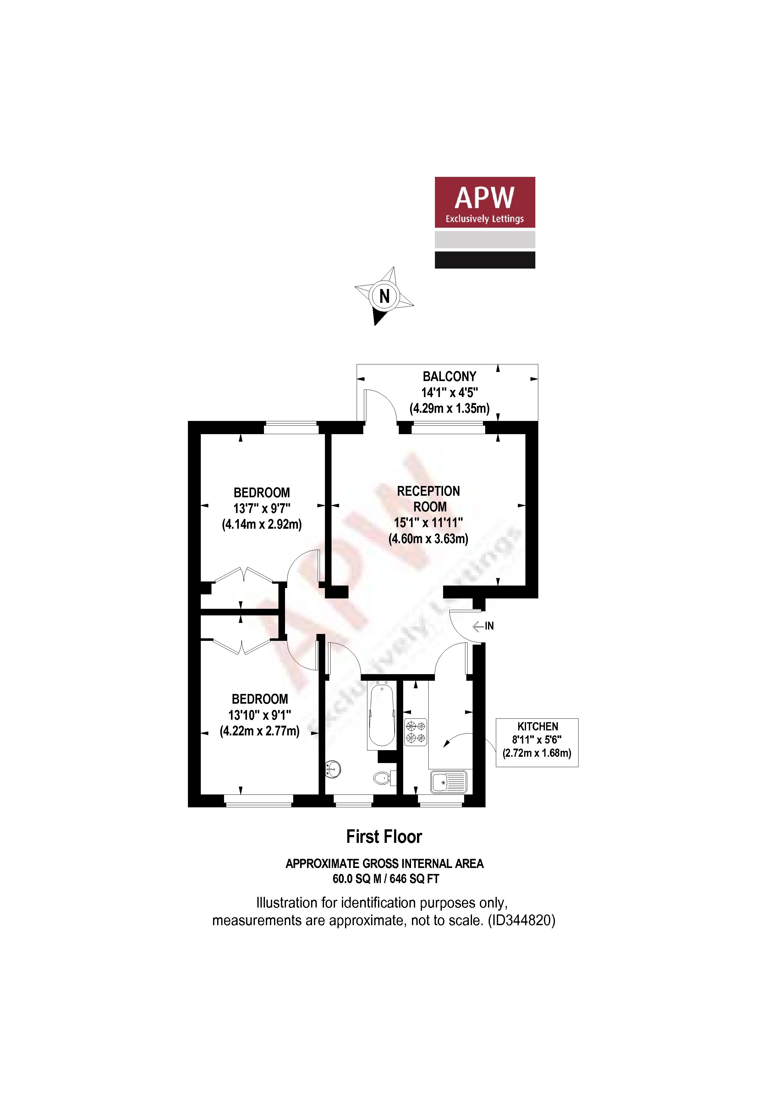 2 Bedrooms Flat to rent in Brockley Combe, Weybridge KT13