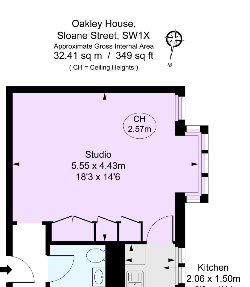 Oakley House, Sloane Street, London floorplan