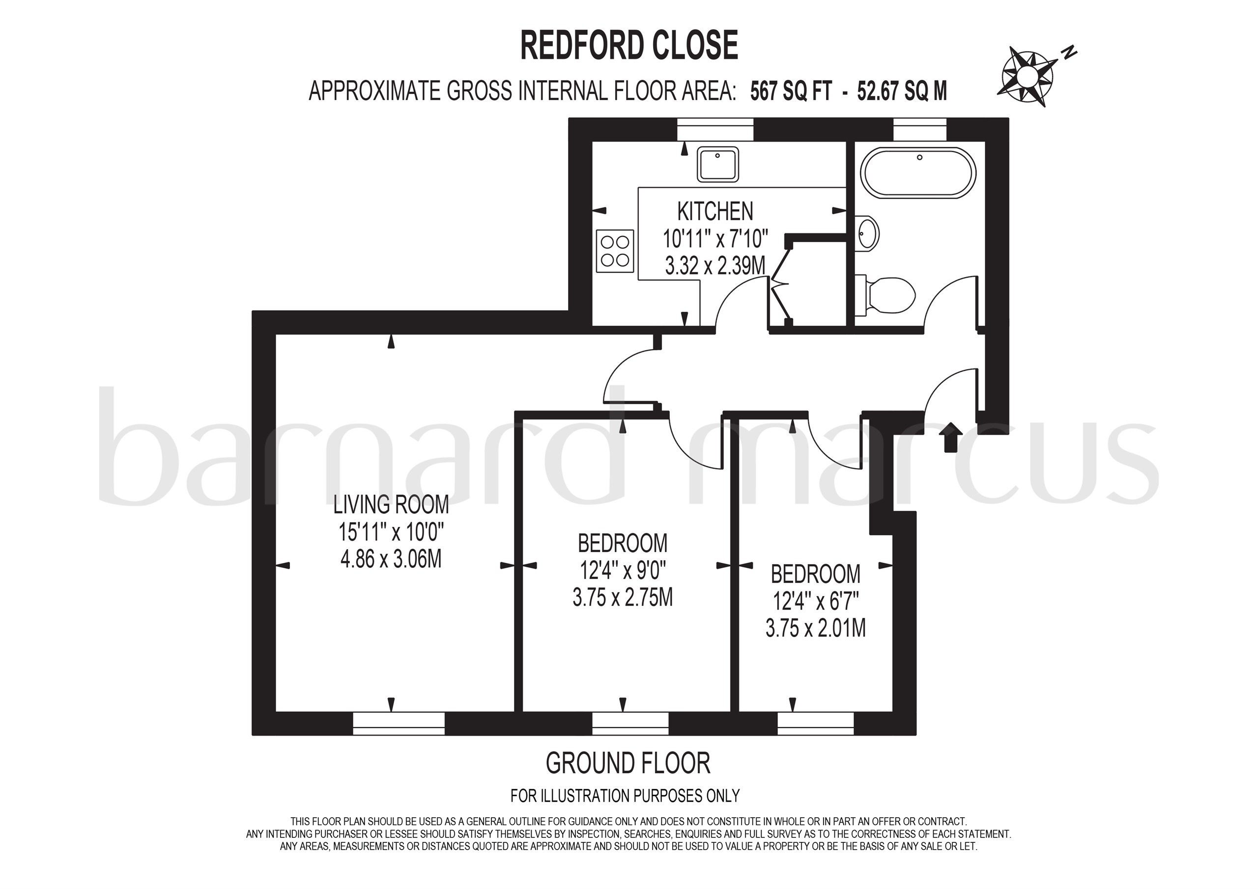 266, Redford Close, Feltham floorplan