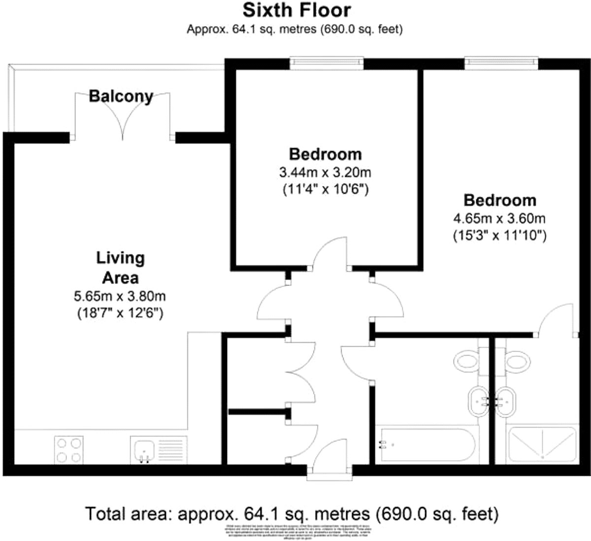 2 Bedrooms Flat for sale in Guildford Road, Woking, Surrey GU22