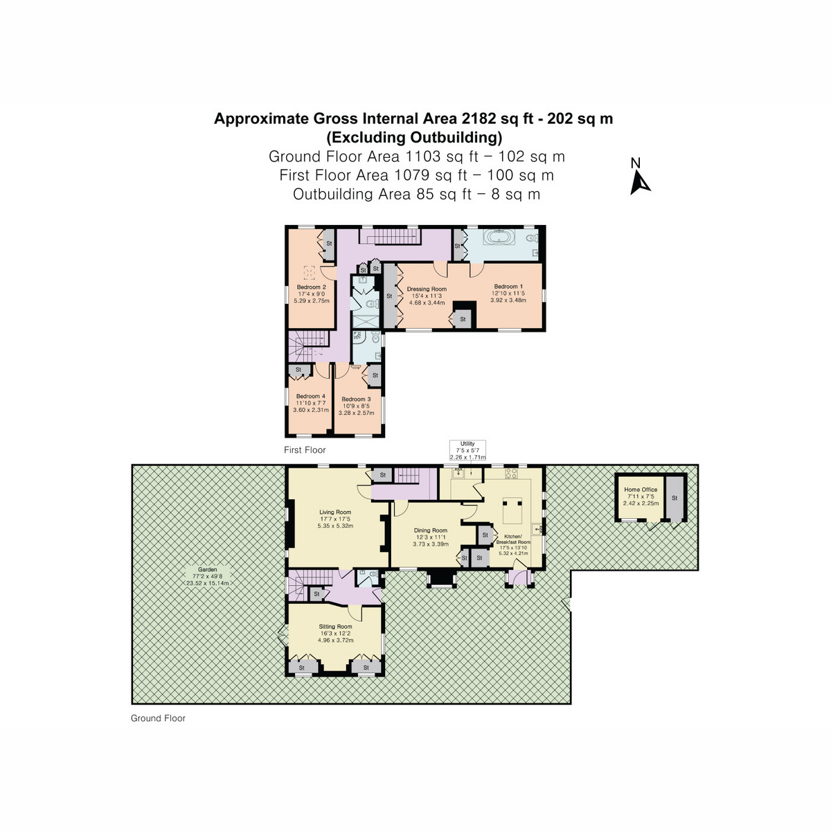 6, Gustard Wood, Wheathampstead floorplan
