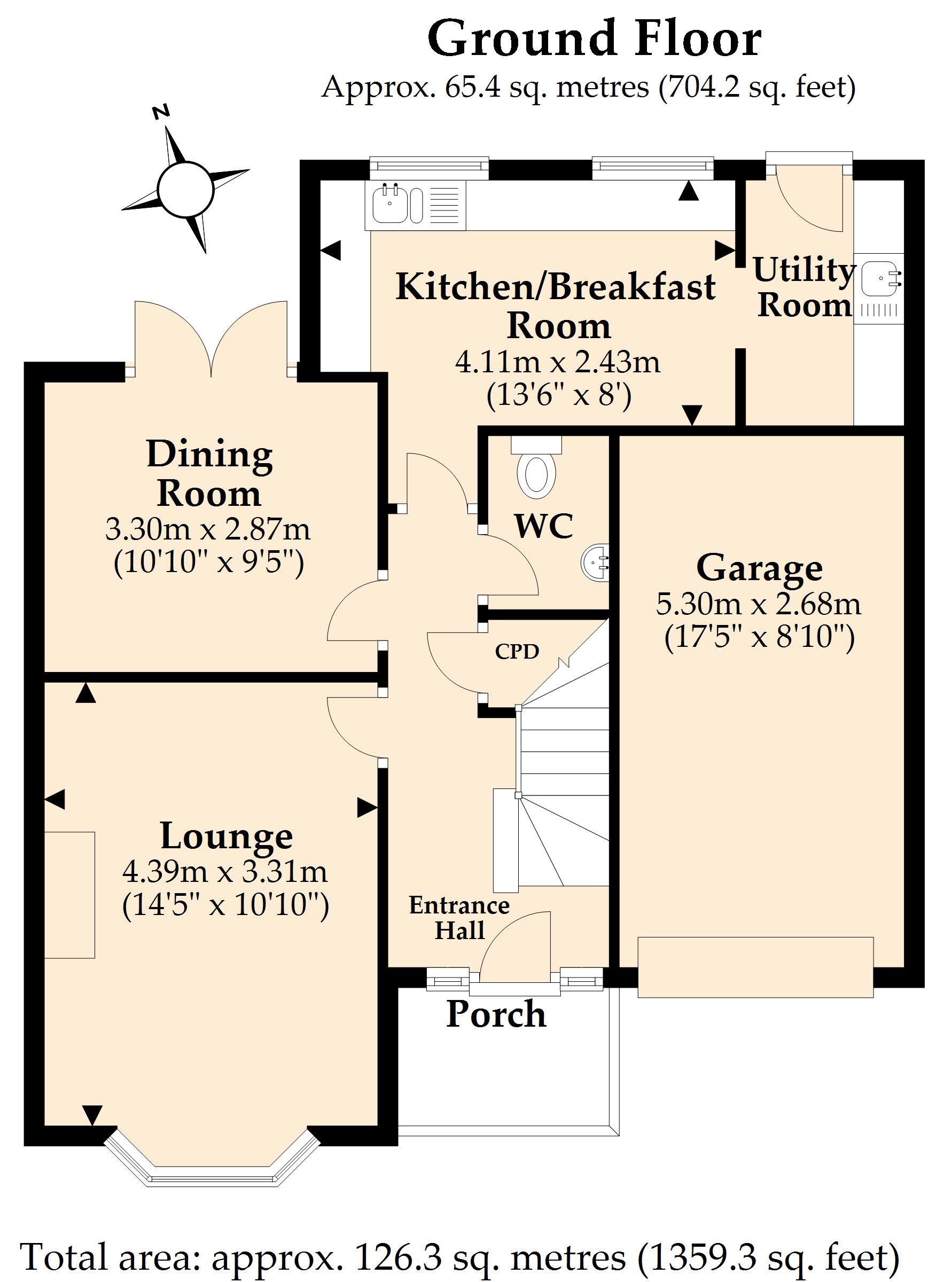 8, Dymewood Road, Wimborne floorplan